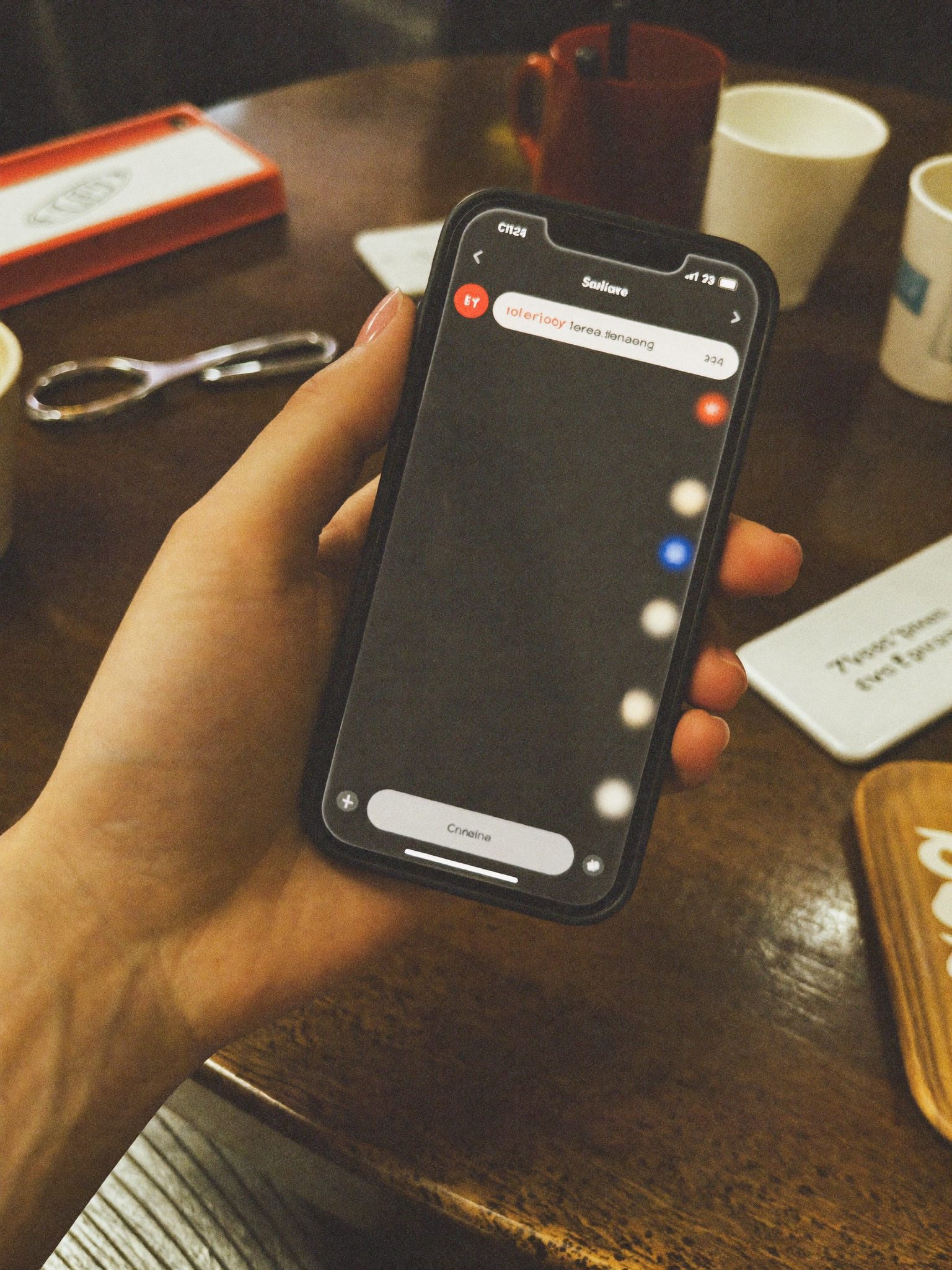 Lecture sur smartphone d'une réponse générée par un assistant d'intelligence artificielle